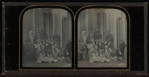 (Ritratto di gruppo di quattordici membri del Circolo di Eynard-Lullin) da Jean Gabriel Eynard
